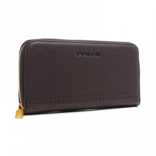 Coach Madison Perforated Large Coffee Wallets BVY | Coach Outlet Canada